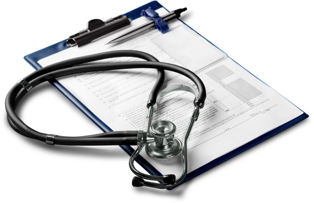 Clipboard with Stethoscope